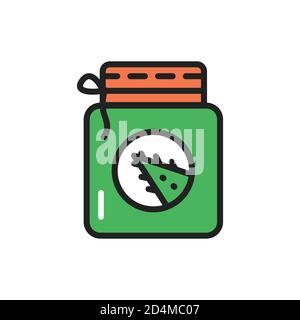 Aloe oil color line icon. Outline pictogram for web page, mobile app, promo Stock Vector