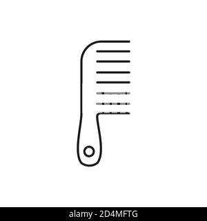 comb icon element of barbershop icon for mobile concept and web apps. Thin line comb icon can be used for web and mobile. Premium icon on white Stock Vector