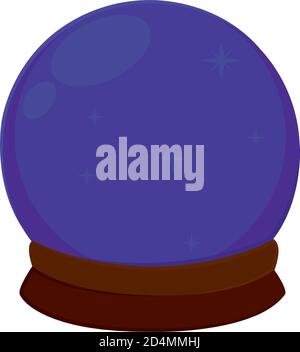 Isolated crystal ball decorative halloween october icon- Vector Stock Vector