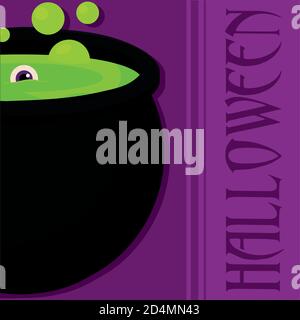 Isolated poison halloween holiday october banner- Vector Stock Vector