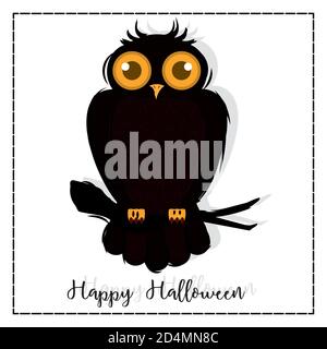 Isolated owl halloween holiday october icon- Vector Stock Vector