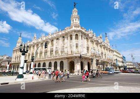 The Great Theater of Havana, home of the cuban national ballet Stock Photo