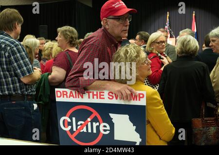 St. Louis area Republican voters attend a GOP in St. Louis, Missouri Stock Photo