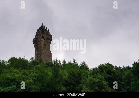 The National Wallace Monument on Abbey Craig, Stirling, Scotland Stock Photo