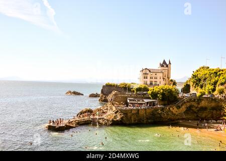 details and landscapes of Biarritz city in France Stock Photo