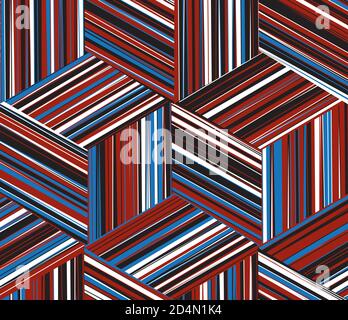 Seamless pattern with colored segments(cube) Stock Vector