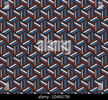 Seamless pattern with colored stripes Stock Vector