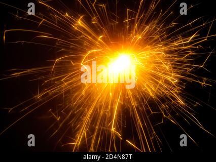 Bright festive firework Stock Photo