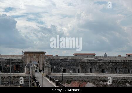 November 27th, 2018. La Cabana fortress, Havana Harbour, Havana, Cuba. Entrance to the inner walls of the fortifications. Stock Photo