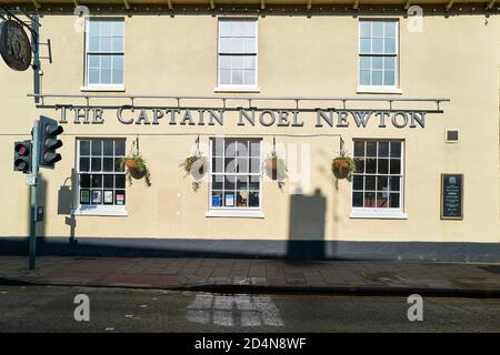 The Captain Noel Newton Wetherspoon pub, open, at Oakham, Rutland, England, during the coronavirus epidemic, October 2020. Stock Photo