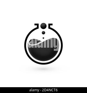Nano lab logo template Stock Vector