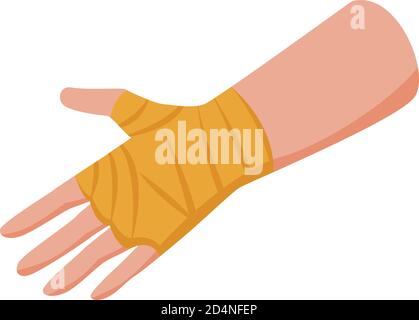 Hand bandage icon, isometric style Stock Vector