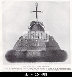 The Crown of Vladimir Monomach Stock Photo
