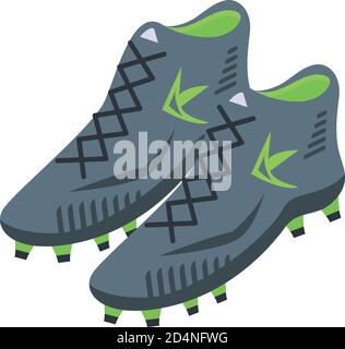 Soccer boots icon, isometric style Stock Vector