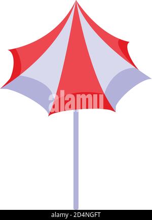Beach umbrella icon, isometric style Stock Vector