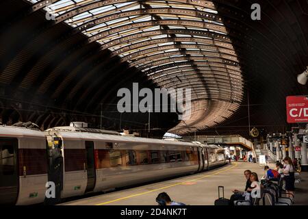 UK, England, Yorkshire, York, railway station Stock Photo