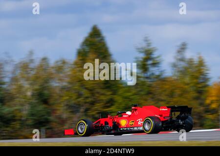 Nurburg, Germany. 10th Oct, 2020. Nurburgring, 10 Oct 2020, 05 VETTEL Sebastian (ger), Scuderia Ferrari SF1000, action during the Formula 1 Aramco Grosser Preis Der Eifel 2020, Eifel Grand Prix, from October 9 to 11, 2020 on the N.rburgring, in N.rburg, Germany - Photo Antonin Vincent DPPI during Formula 1 Aramco Grosser Preis Der Eifel 2020, Eifel Grand Prix - Formula 1 Championship - Credit: LM Credit: LPS/ZUMA Wire/Alamy Live News Stock Photo