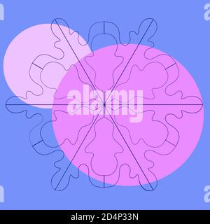 Snowflake Vector Christmas Icon Snow.Designed for new year s decoration. Stock Vector