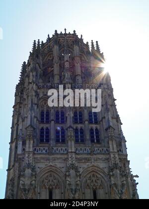Rouen, France. The city of Joan of Arc. Notre-Dame Cathedral Stock Photo
