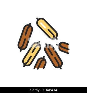 Fennel color line icon. Spices, seasoning. Vector illustration Stock Vector