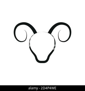 simple zodiac sign aries horoscope isolated on white vector illustration EPS10 Stock Vector