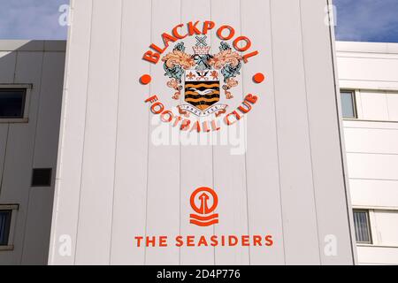 General view of the stadium before the Sky Bet League One match at Bloomfield Road, Blackpool. Stock Photo