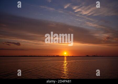 evening city scape of capital of danmark copenhagen Stock Photo