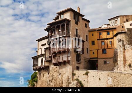 Casas Colgadas (Hanging Houses) in Cuenca, Spain. Stock Photo