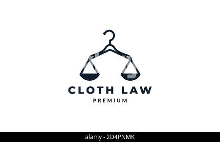 hanger with legal scales vector icon illustration design Stock Vector