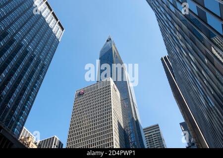 53W 53nd Street is a Supertall Mxed-use Skyscraper, NYC, USA Stock Photo