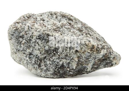 Large rock stone isolated on a white background. Stock Photo