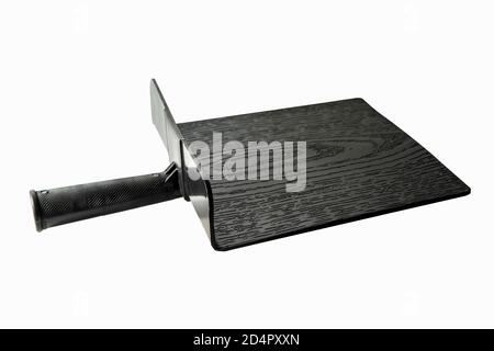 cement plastering tool - mortar tray or cement plate  isolated on white with clipping path Stock Photo