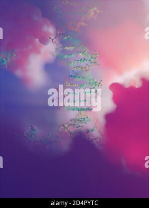 String of DNA (holding the code of life) inside a cell Stock Photo - Alamy
