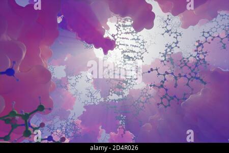 String of DNA (holding the code of life) inside a cell Stock Photo - Alamy