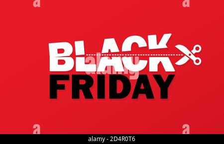 Black friday banner. Big sale inscription design template. Vector on isolated background. EPS 10 Stock Vector