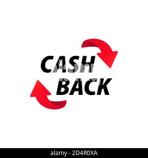 Cash back icon. Money return. Vector on isolated white background. EPS 10 Stock Vector