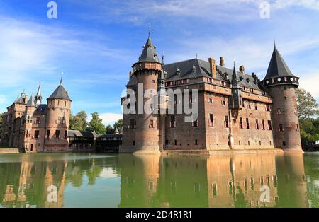 De Haar Castle in Utrecht, the Netherlands. Stock Photo
