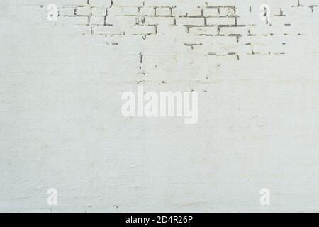 White industrial brick and concrete wall for texture Stock Photo