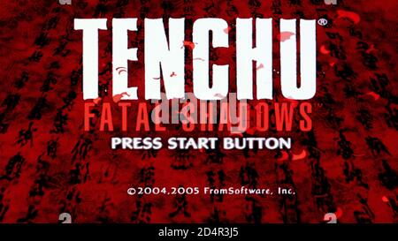 Tenchu - Fatal Shadows - Sony Playstation 2 PS2 - Editorial use only Stock Photo