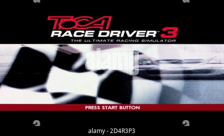 TOCA Race Driver 3 - Sony Playstation 2 PS2 - Editorial use only Stock Photo