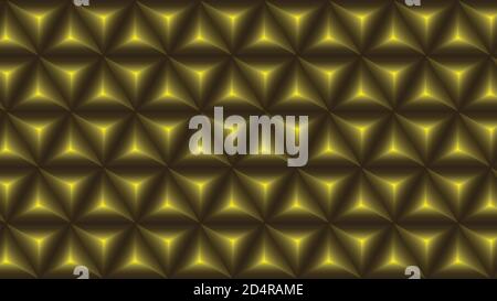 Abstract geometric golden gradient polygons pattern background Stock Vector