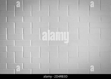 White brick wall background for design Stock Photo