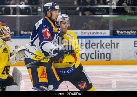 Jan Kovar #43 (EV Zug) during the pre-game show - 21.12.2024 - National ...