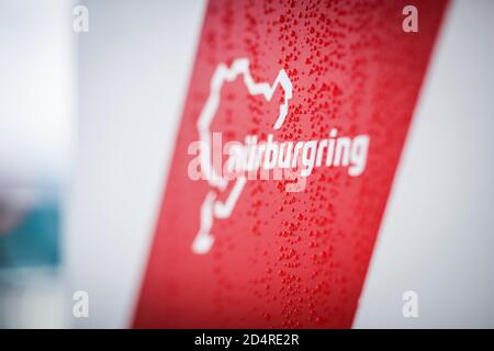 Nurburg, Germany. 10th Oct, 2020. illustration rain, pluie, logo during the Formula 1 Aramco Grosser Preis Der Eifel 2020, Eifel Grand Prix, from October 9 to 11, 2020 on the N.rburgring, in N.rburg, Germany - Photo Antonin Vincent / DPPI Credit: LM/DPPI/Antonin Vincent/Alamy Live News Stock Photo