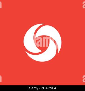 Shutter Icon On Red Background. Red Flat Style Vector Illustration. Stock Vector