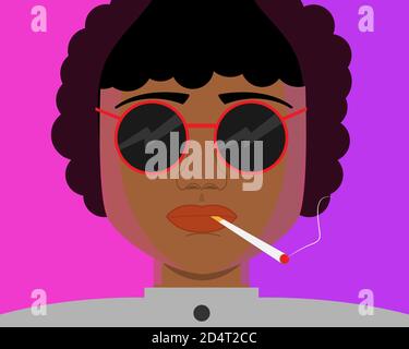 Illustration vector design of African American Stock Vector