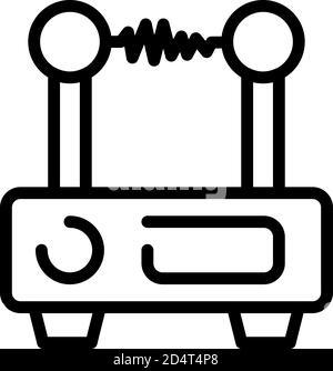 Router for stream icon, outline style Stock Vector