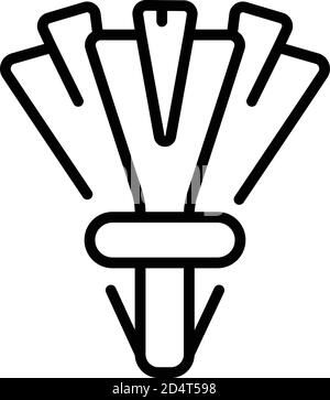 Cooking chives icon, outline style Stock Vector