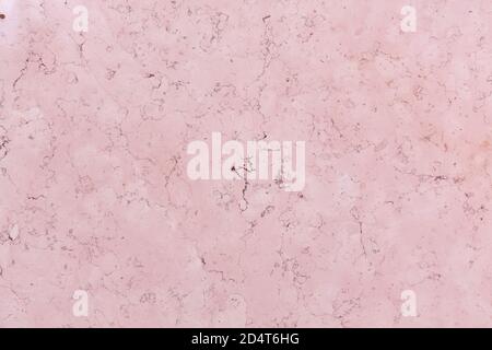 Pink light marble stone texture background, close up. Stock Photo