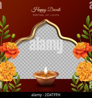 Diwali Festival Card Stock Vector